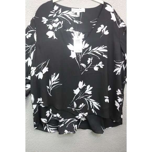 Chelsea & Theodore Womens Ruffle Wide 3/4 Sleeves Blouse-2X/TG New w/Tags - Picture 2 of 11